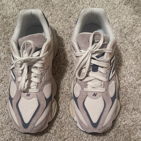 New Balance Beige and Gray Sneakers - Picture 8 of 13